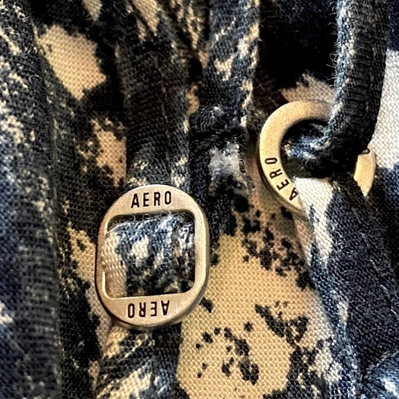 AEROPOSTALE Navy/White A-Line Spaghetti Strap Mini Dress, Size Small - Picture 10 of 13